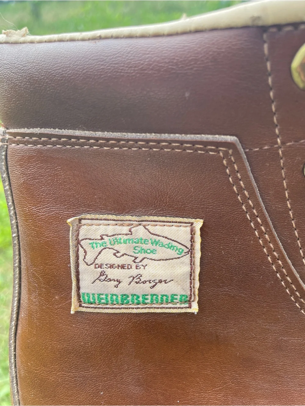 Men's Brown Leather Lace-Up Work Boots
